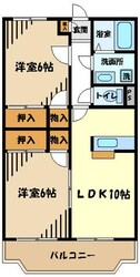 グロアール昭島の物件間取画像